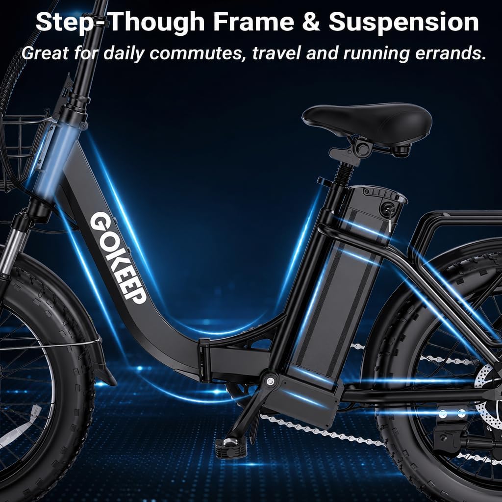 1800W Foldable Electric Bike for Adults, UL2849 Certified