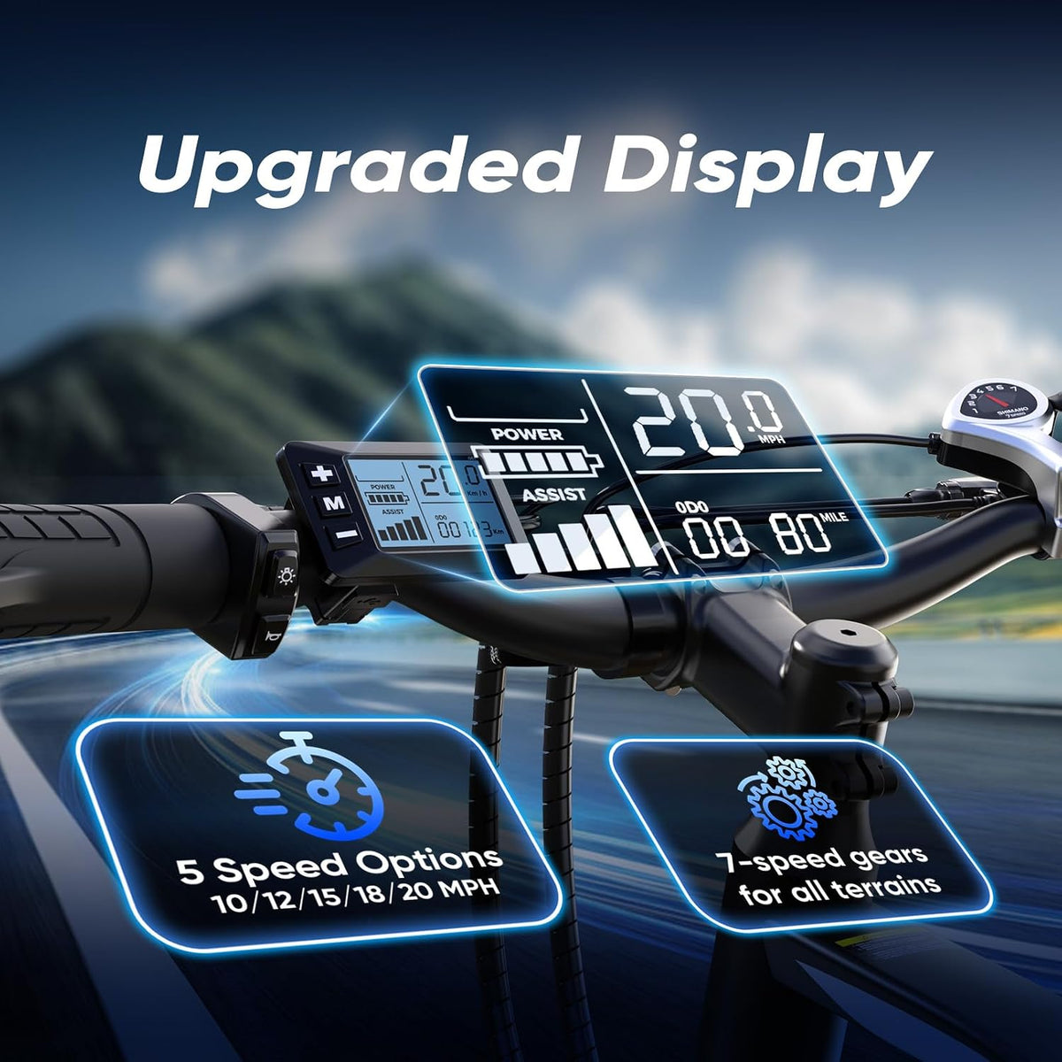Electric Bike 26 Up to 80 Miles Range