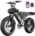 ASKGO Electric Bike for Adults, 2500W Peak Electric Dirt Bike, 36MPH 65Miles E Bike with 48V 20AH Removable Battery, 16"/20" Fat Tire All-Terrain Ebike with NFC Unlock