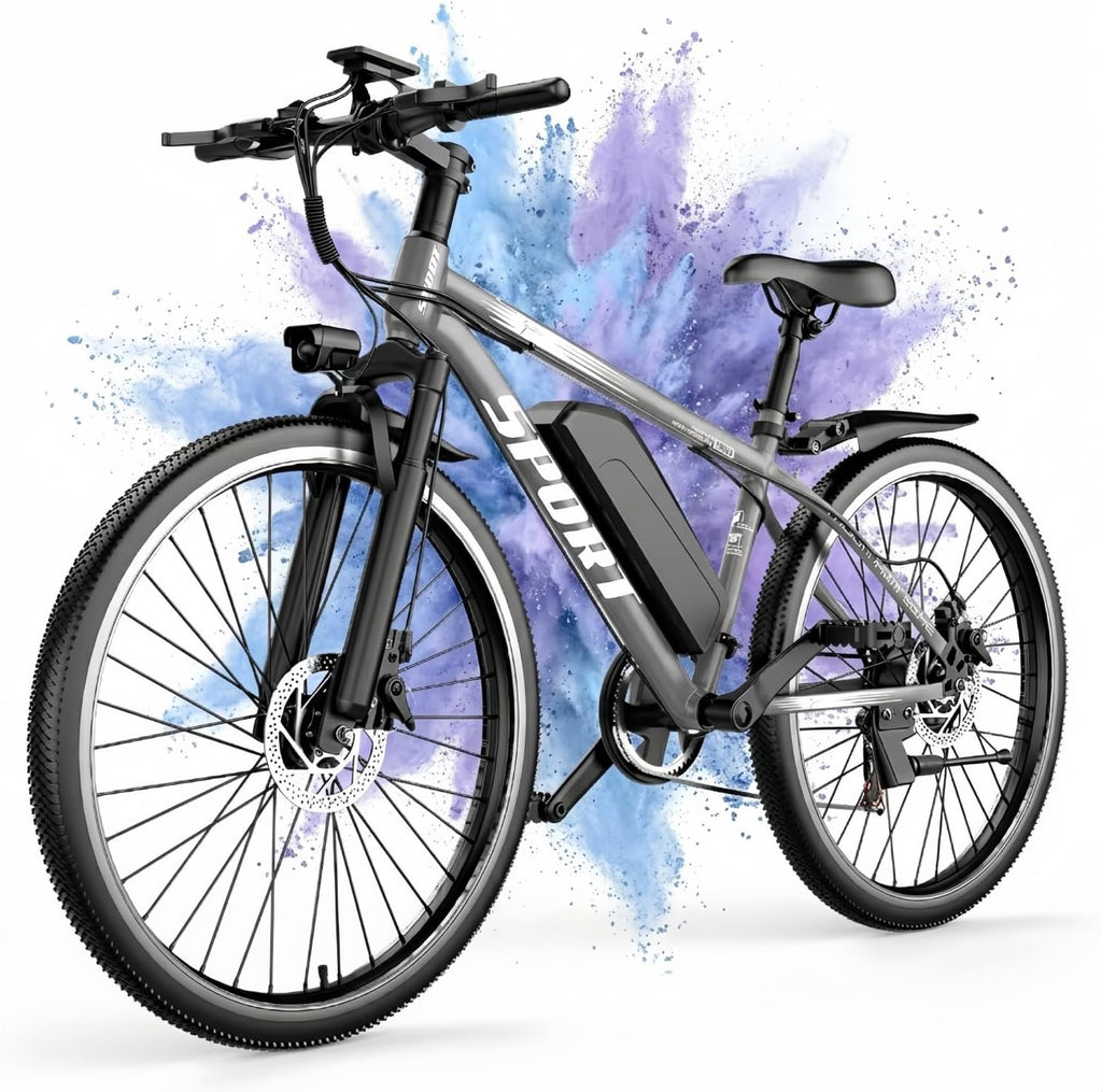 Misodo Electric Bike for Adults, 1500W Peak Power Ebike, 65 Miles Long Range, 48V 10.4Ah Removable Battery, 26" Electric Mountain Bicycle with Suspension & Dual Disc Brakes for Commuting