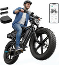 Electric Bike for Adults,48V15Ah Removable Battery Retro Ebike,Suspension