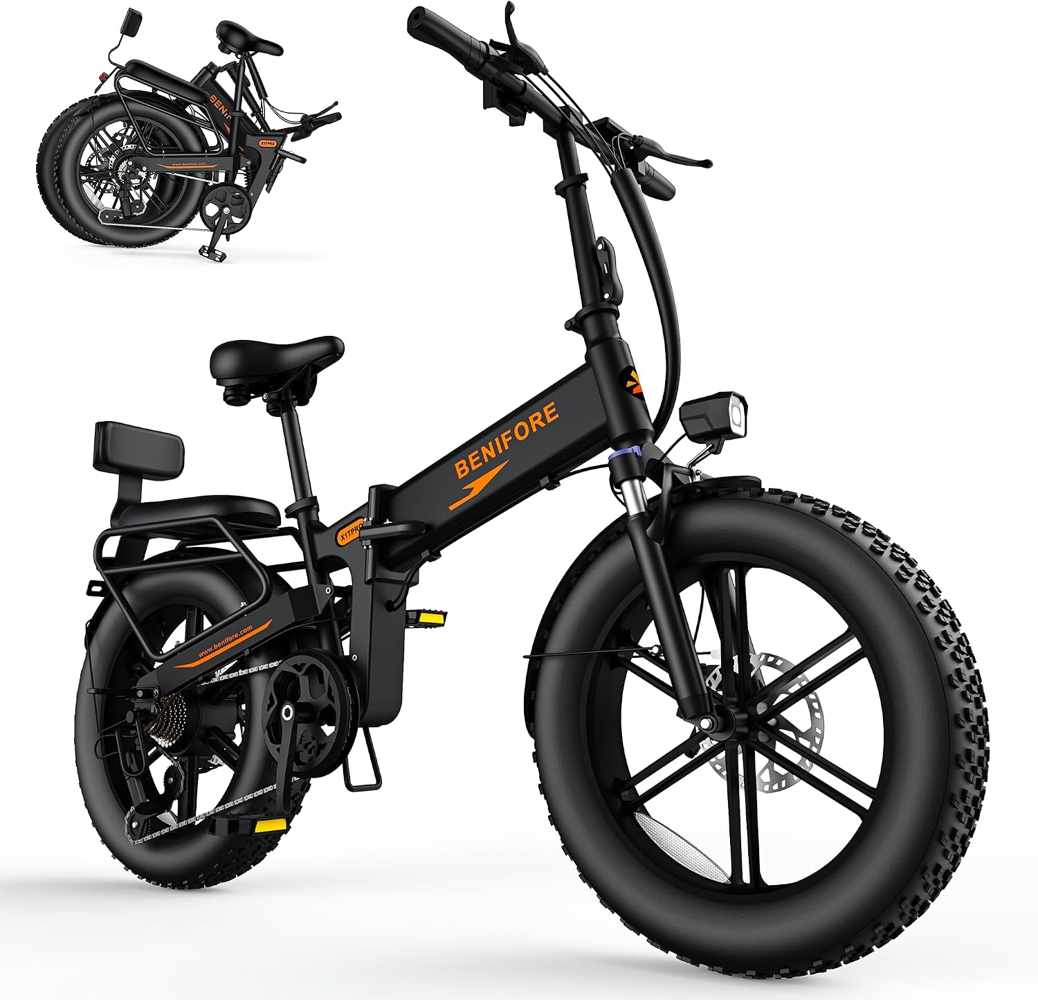 Folding Electric Bike for Adults 1500W Peak Motor, 35MPH, 65 Miles