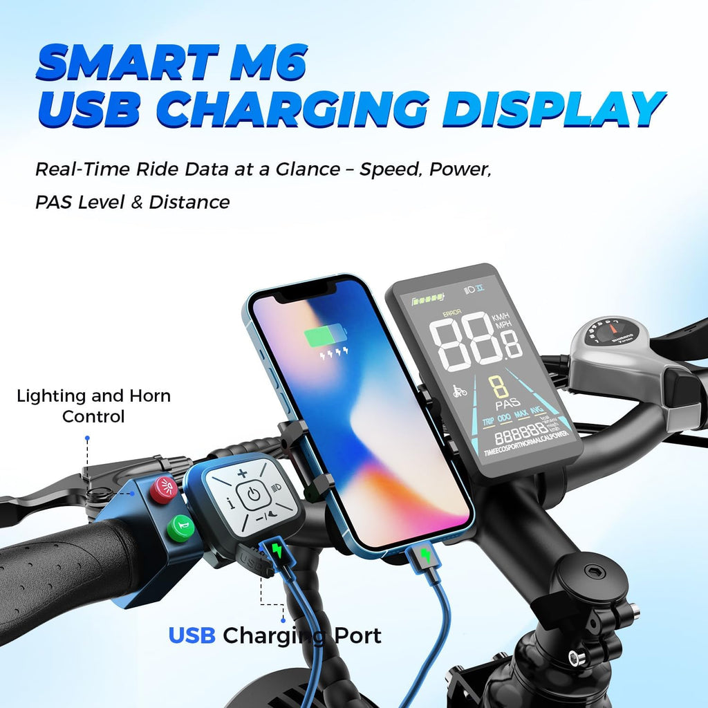 Aipas M1 Pro & M2 Pro Electric Bike for Adults, 1800W Peak, Dual Suspension