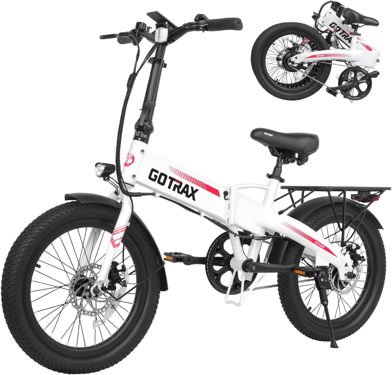 Gotrax R1 20" Folding Electric Bike for Adults, Max 40 Miles & 20Mph Speed