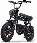isinwheel R6mini Electric Bike Peak 1000W Motor Fat Tire Ebike,48V 13Ah Battery Range 30+Miles Top 20+ mph with Frontlight Bluetooth Speaker and Bottom-Mounted Basket for Commute,Camping