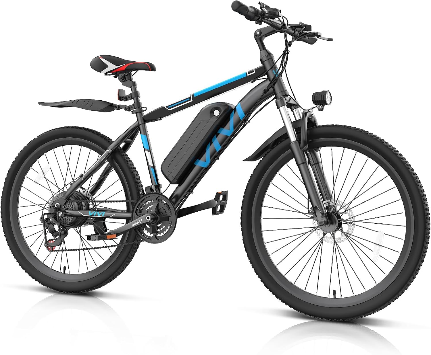 Vivi Electric Bike for Adults, 26 Tire Commuter ebike with 20MPH, 21 Speed