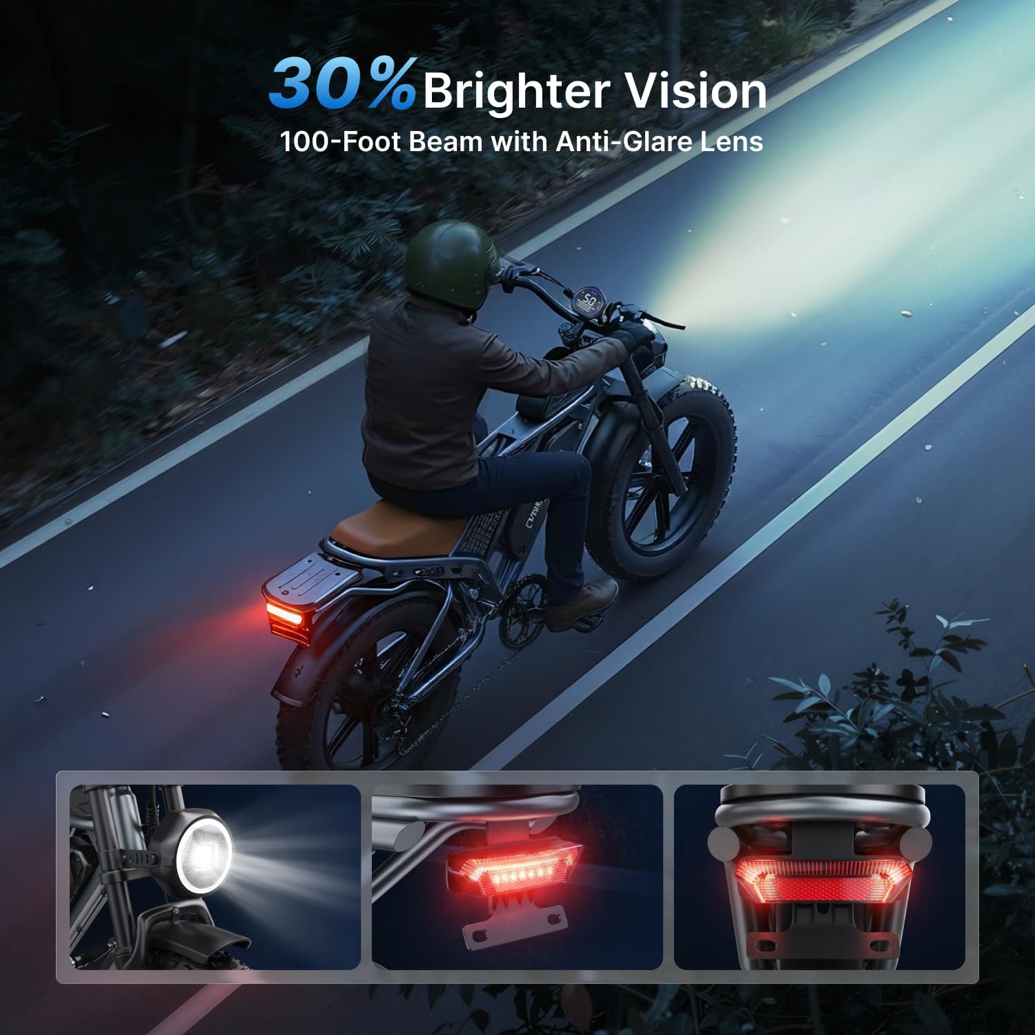 Electric Bike for Adults,2000W Peak Motor,70-160 Mi Range,Moped Ebike