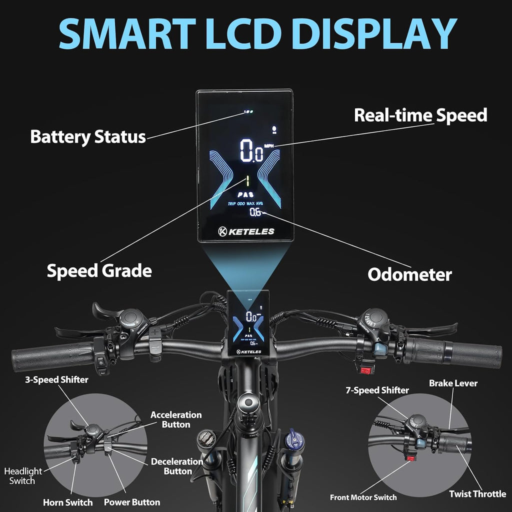 AWD Electric Bike for Adults, Peak 4000W Power 26” Fat Tire Ebike, Dual Motor Electric Bicycles, 48V 22.4AH Removable Battery Fast Dual Hydraulic Brakes 21-Speed All Terrain E-Bikes