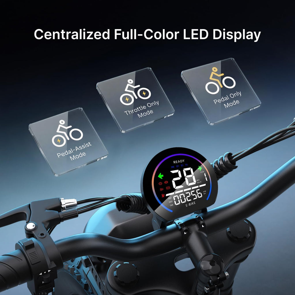 Electric Bike for Adults,2000W Peak Motor,70-160 Mi Range,Moped Ebike