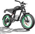 Electric Bike for Adults: 1500W/2500W Peak Motor, 20" Fat Tire Ebike & 48V 15/20 AH Removable Battery, UL 2849 Certified Electric Dirt Bike, 7-Speed for Off-Road and City Commuting