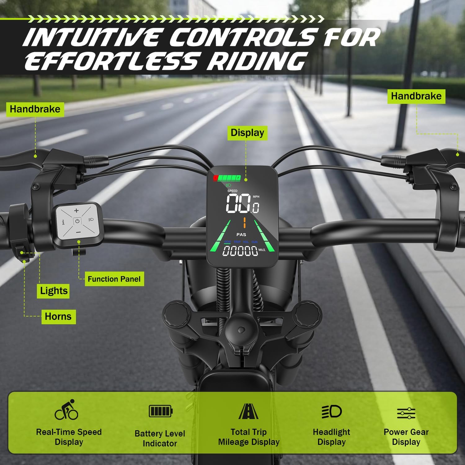 ASKGO Electric Bike for Adults Teens, 2500W Peak, 28/36 Mph & 65 Miles, 16/20" Fat Tire All-Terrain Electric Dirt Bike with 48V 20AH Removable Battery, Dual Brake Off-Road Ebike with NFC Unlock