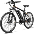 Jasion EB5 Electric Bike for Adults 26" tire with 1000W Peak Motor | Removable Battery Commuting Electric Mountain Bike,Up to 40Miles,7-Speed and Front Fork Suspension Ebike