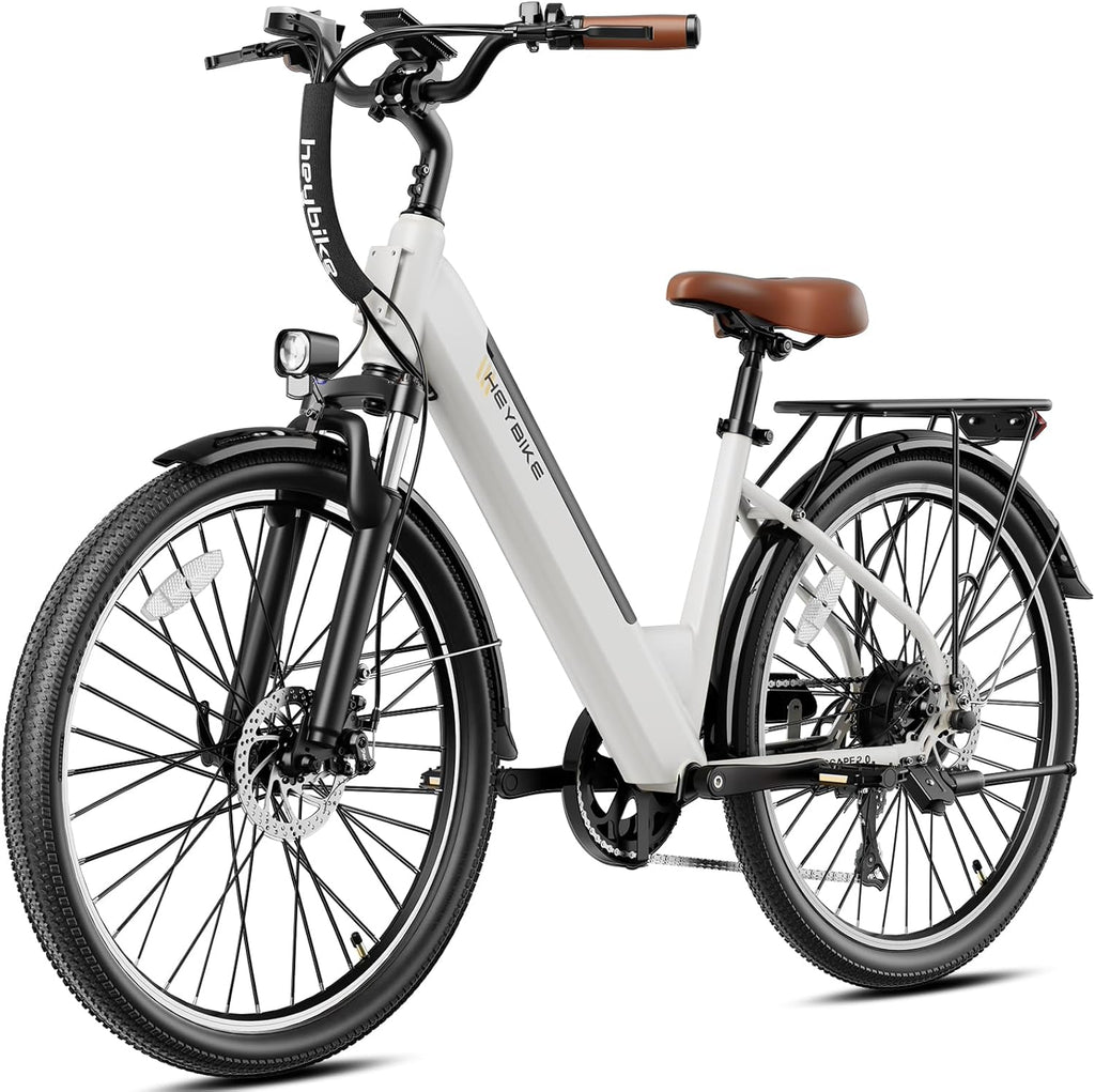 Heybike Cityscape 2.0 Electric Bike for Adults with Peak 1200W Motor, 468Wh Removable Battery, 50Miles 26" Electric Commuter Bike, 7-Speed,UL Certified
