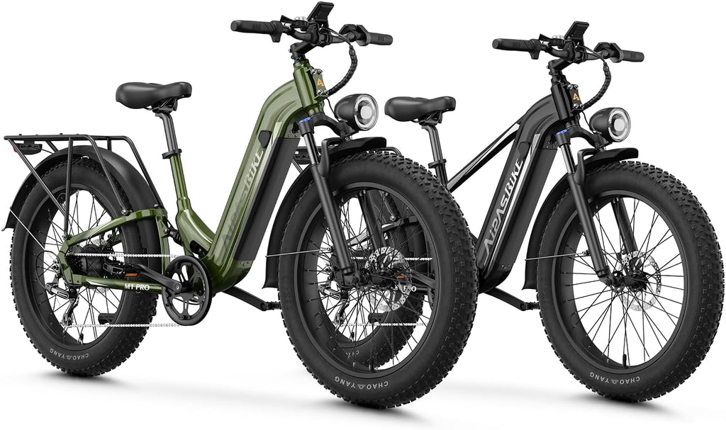 Aipas M1 Pro & M2 Pro Electric Bike for Adults, 1800W Peak, Dual Suspension