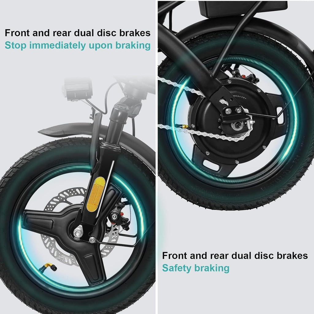 LELEKUAI Electric Bike for Adults, 560-1200W Peak Motor Commuter Ebike, 20-28MPH Speed, 32 Miles Range, Removable Waterproof Battery, Dual Disc Brakes Electric Bicycle, UL 2849 Certified