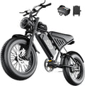 ASKGO Electric Bike for Adults Teens, 2500W Peak, 28/36 Mph & 65 Miles, 16/20" Fat Tire All-Terrain Electric Dirt Bike with 48V 20AH Removable Battery, Dual Brake Off-Road Ebike with NFC Unlock