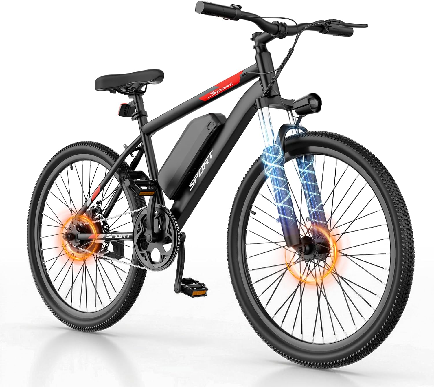 NAVIC Electric Bike for Adults, 1000W Brushless Motor 26 Inch Ebike, 48V Removable Battery Power for 30 Miles Range, 20 MPH Top Speed, 3 Riding Modes Front Suspension Commuter E Bicycle
