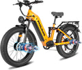 5000W Peak Dual Motor Electric Bike for Adults – 60V 32Ah Battery, 45 Top Speed, Full Suspension, 26"/24"x4" Fat Tire All-Terrain E-Bike for Snow, Sand, and Mountain Trails