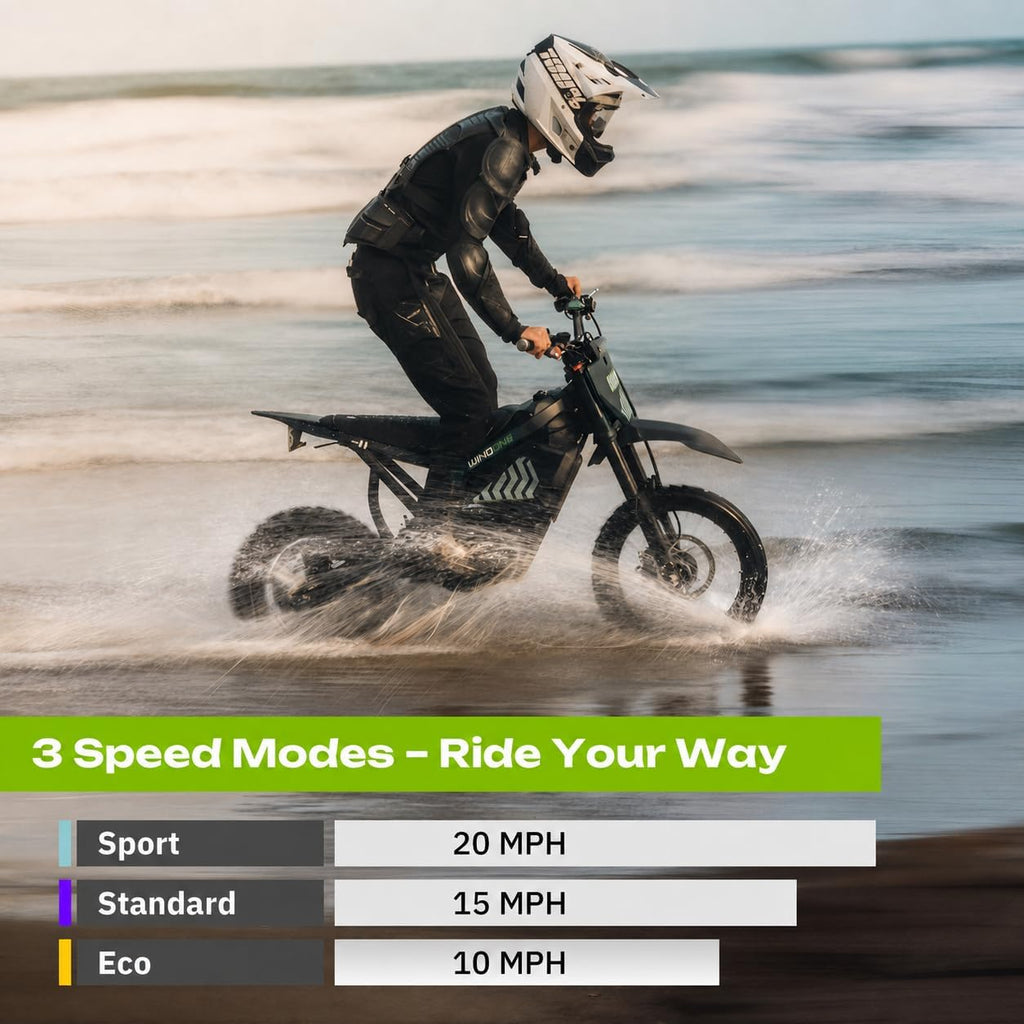 Windone RS5 Electric Dirt Bike for Teens & Adults (13+), Up to 37 MPH