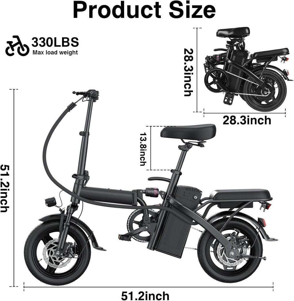LELEKUAI Electric Bike for Adults, 560-1200W Peak Motor Commuter Ebike, 20-28MPH Speed, 32 Miles Range, Removable Waterproof Battery, Dual Disc Brakes Electric Bicycle, UL 2849 Certified
