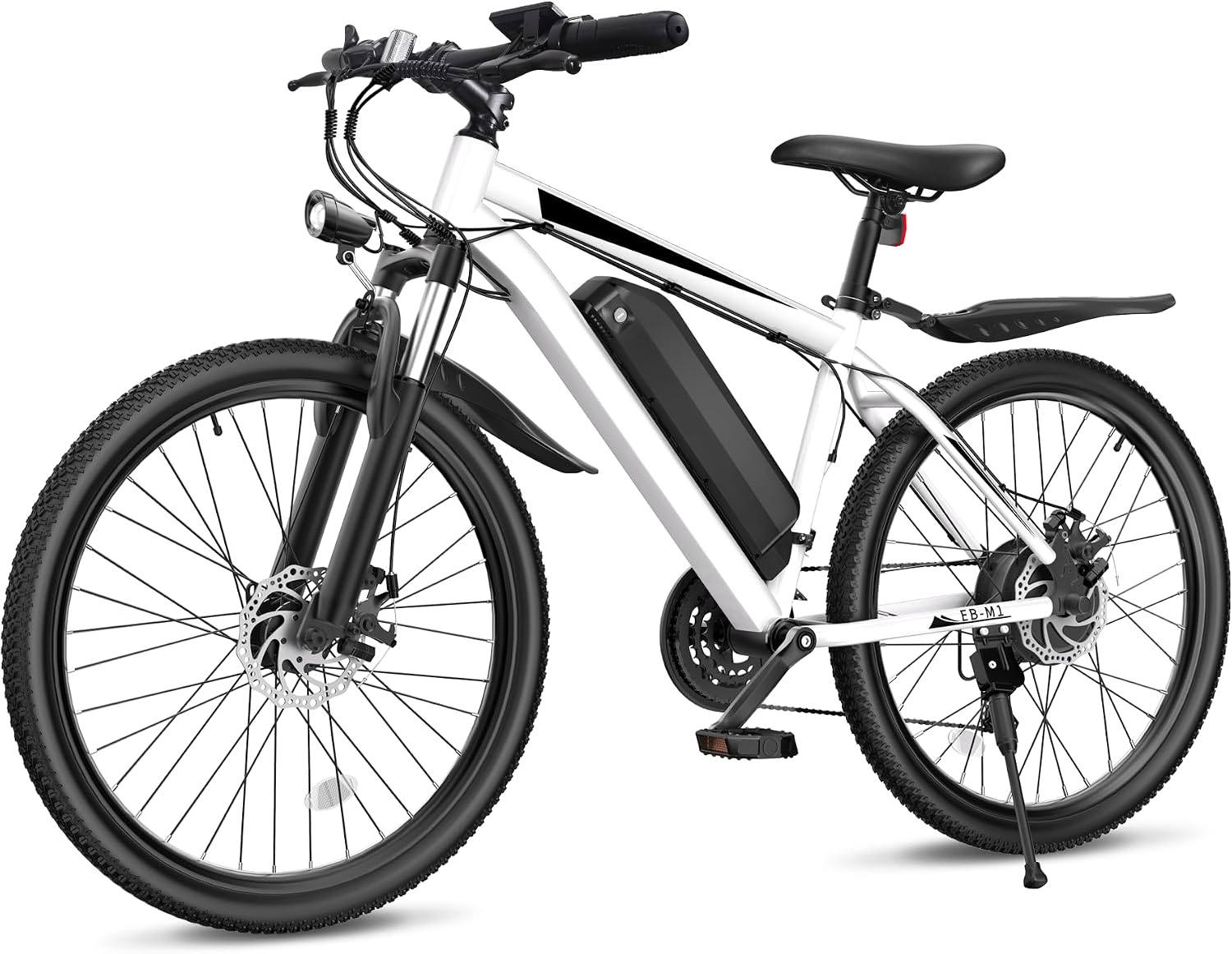 Electric Bike for Adults, 26" Ebike with 1000W Peak Motor, 20MPH 50Miles Electric Mountain Bike with 48V Removable Battery, 7-Speed, Front Suspension, LCD Display, UL 2849 Certified