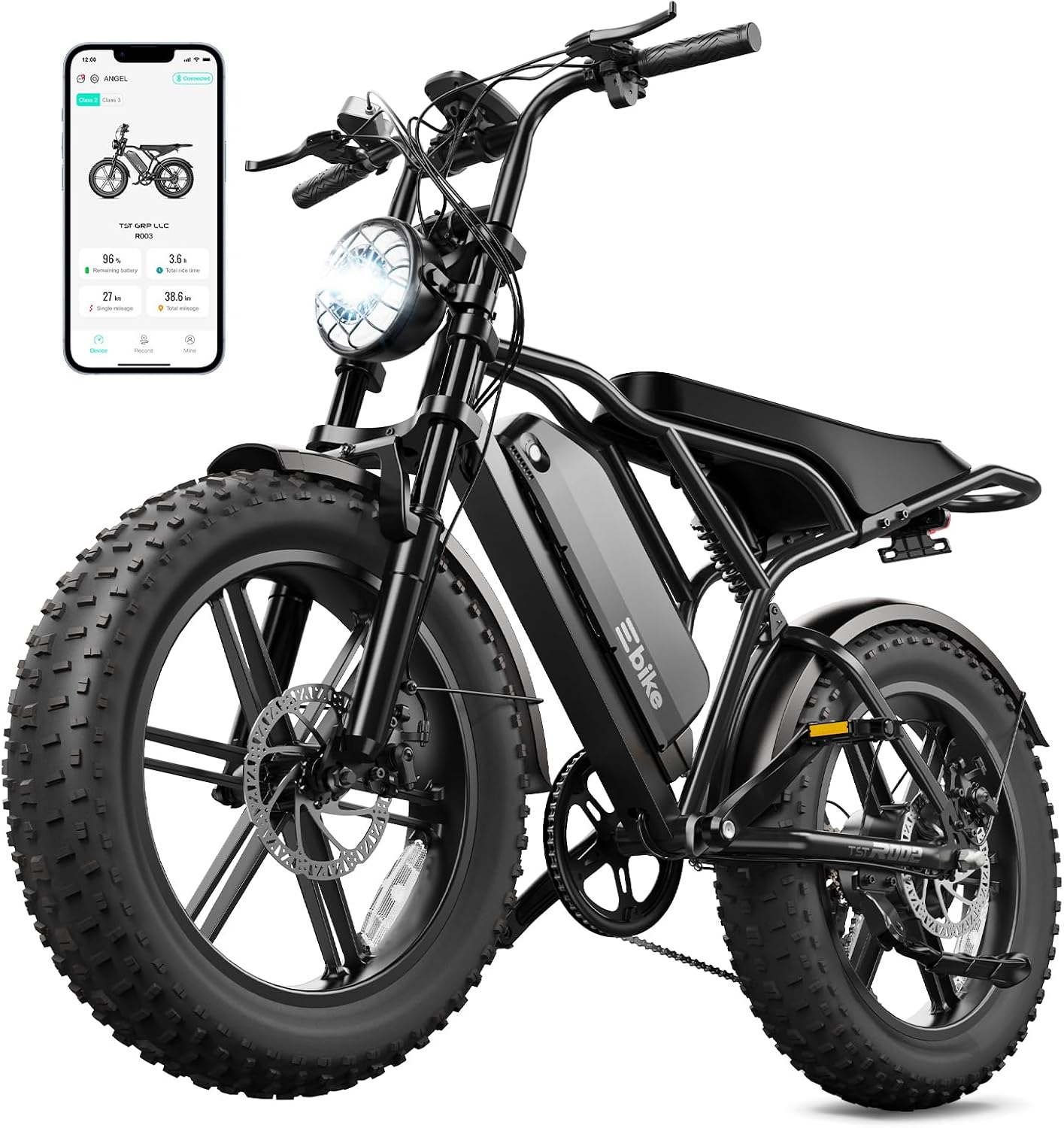 TST Electric Bike for Adults, 48V 15Ah Battery for Urban Cycling, Fat Tire