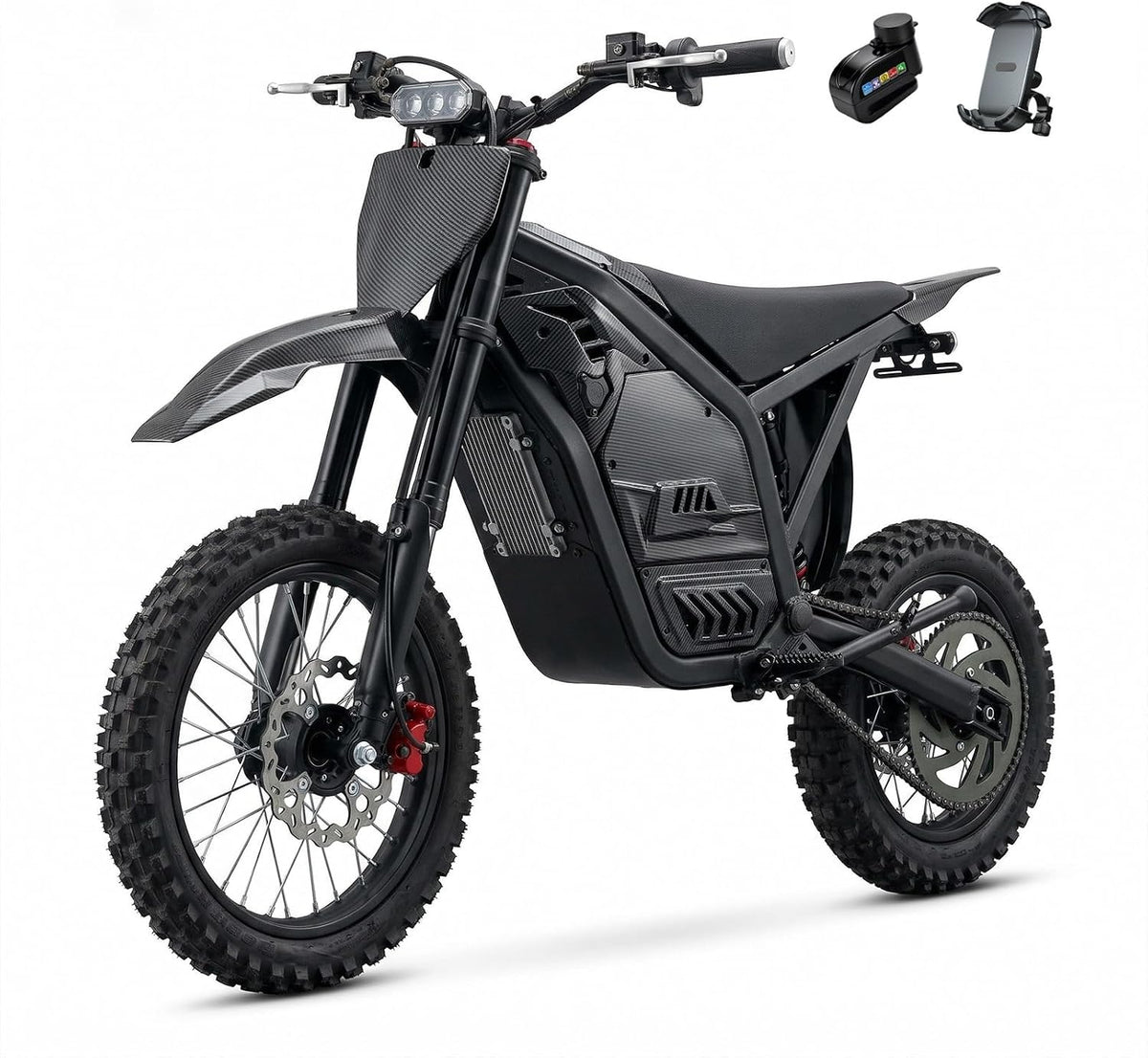 Electric Dirt Bike,4500W Peak Motor 48V 23Ah 45MPH 50 Miles Range