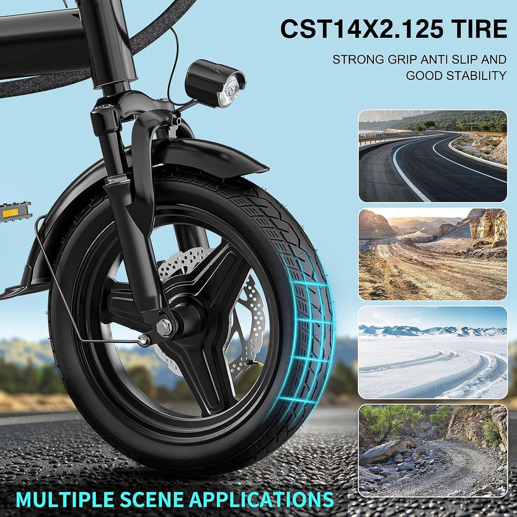 LELEKUAI Electric Bike for Adults, 560-1200W Peak Motor Commuter Ebike, 20-28MPH Speed, 32 Miles Range, Removable Waterproof Battery, Dual Disc Brakes Electric Bicycle, UL 2849 Certified