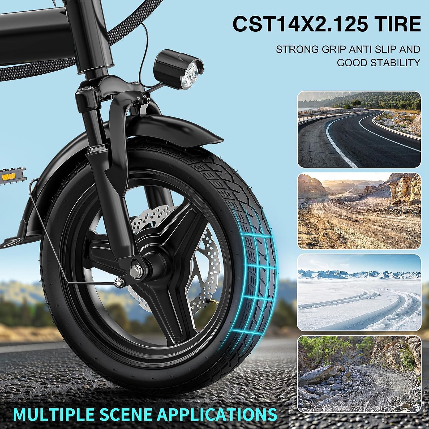 LELEKUAI Electric Bike for Adults, 560-1200W Peak Motor Commuter Ebike, 20-28MPH Speed, 32 Miles Range, Removable Waterproof Battery, Dual Disc Brakes Electric Bicycle, UL 2849 Certified