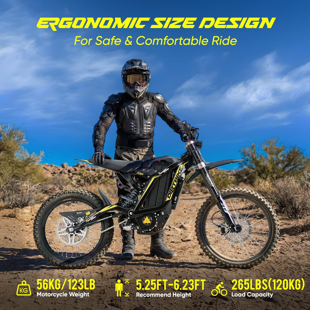 Thunderwasp XR16/X10/TE Electric Dirt Bike for Adult, 16KW Mid-drive Motor