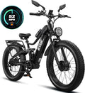 EcoE 8OOOW Dual Motor Electric Bike for Adults 5OMPH 60V32A, 26x4 Fat Tire All Terrain Ebikes, Full Suspension E Bike, 7-Speed Gear Electric Bicycle