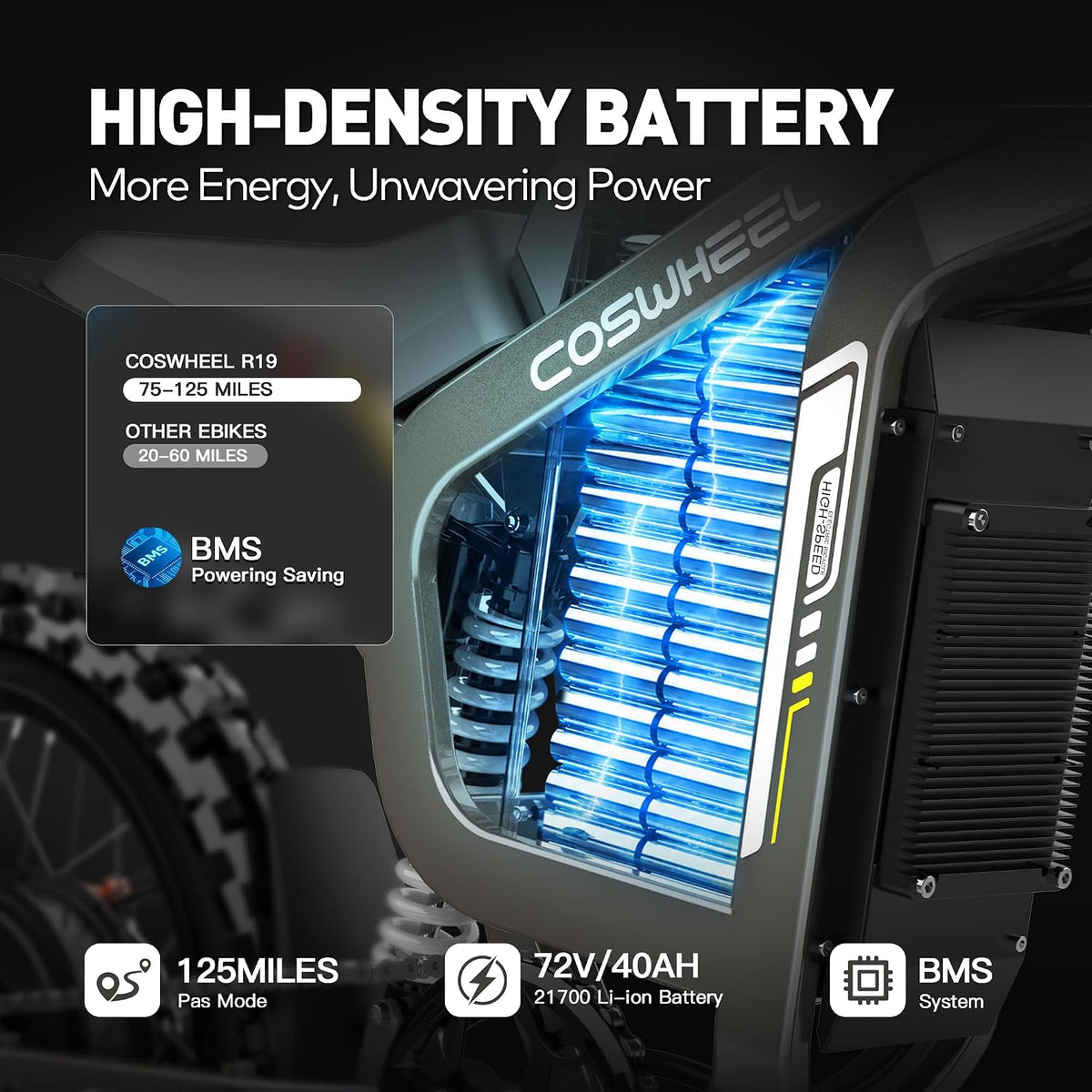 R19 Electric Dirt Bike, 9000W Peak Motor Electric Motorcycle