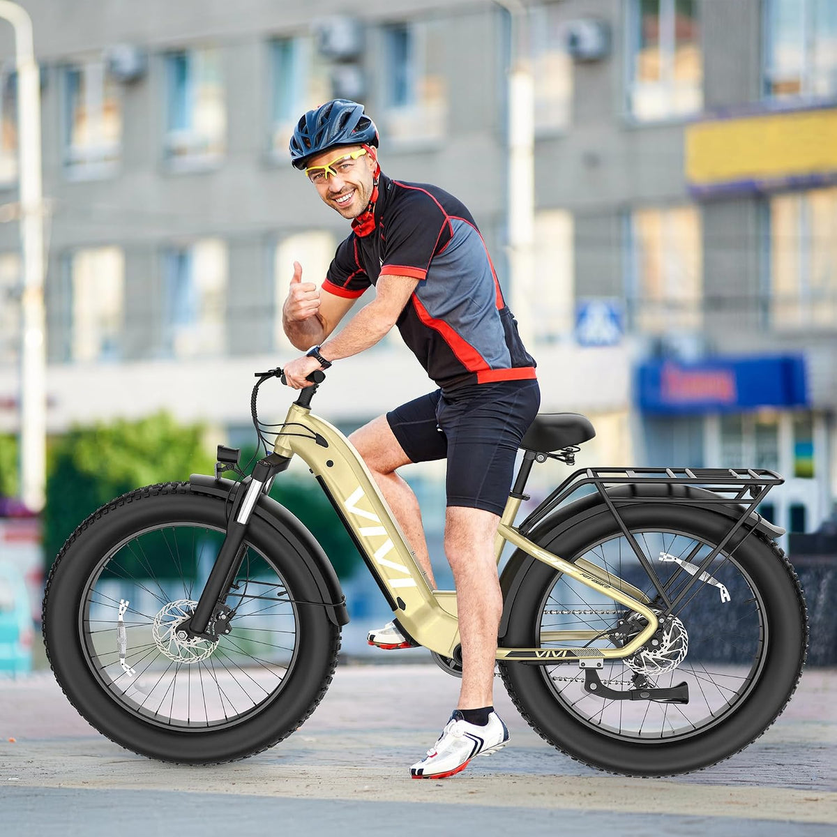 Vivi ACE07 Electric Bike for Adults, 26" x 4.0 Fat Tire Ebike