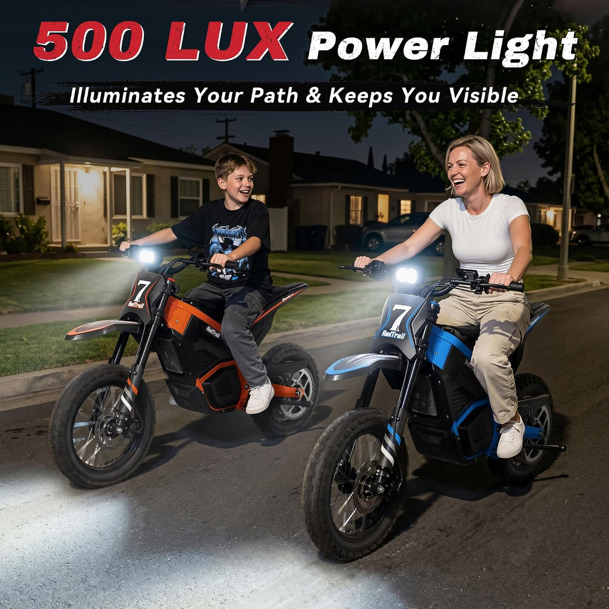 48V Electric Dirt Bike for Adults & Teens , Peak & 16-40 MPH