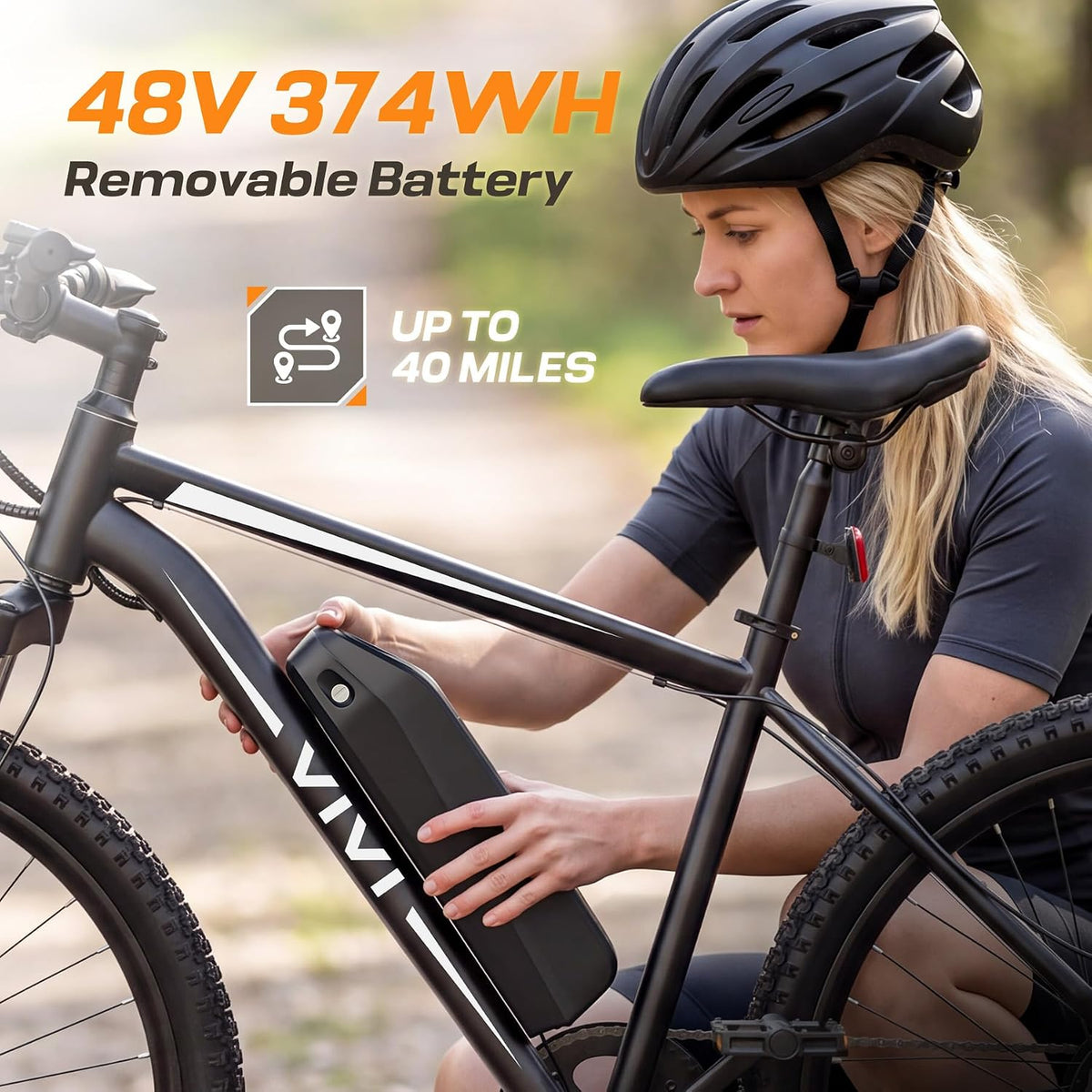 Vivi Electric Bike for Adults, 26" Ebike, 500W Motor Electric Bicycle