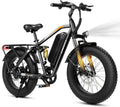 ESKUTE M300F Electric Bike for Adults, 52V 20.8Ah Long Range Battery, 33MPH Fast Ebike 1200W Motor, 20" x 4" Fat Tire Electric Mountain Bike for Men Women, Full Suspension, Commute, Off-Road