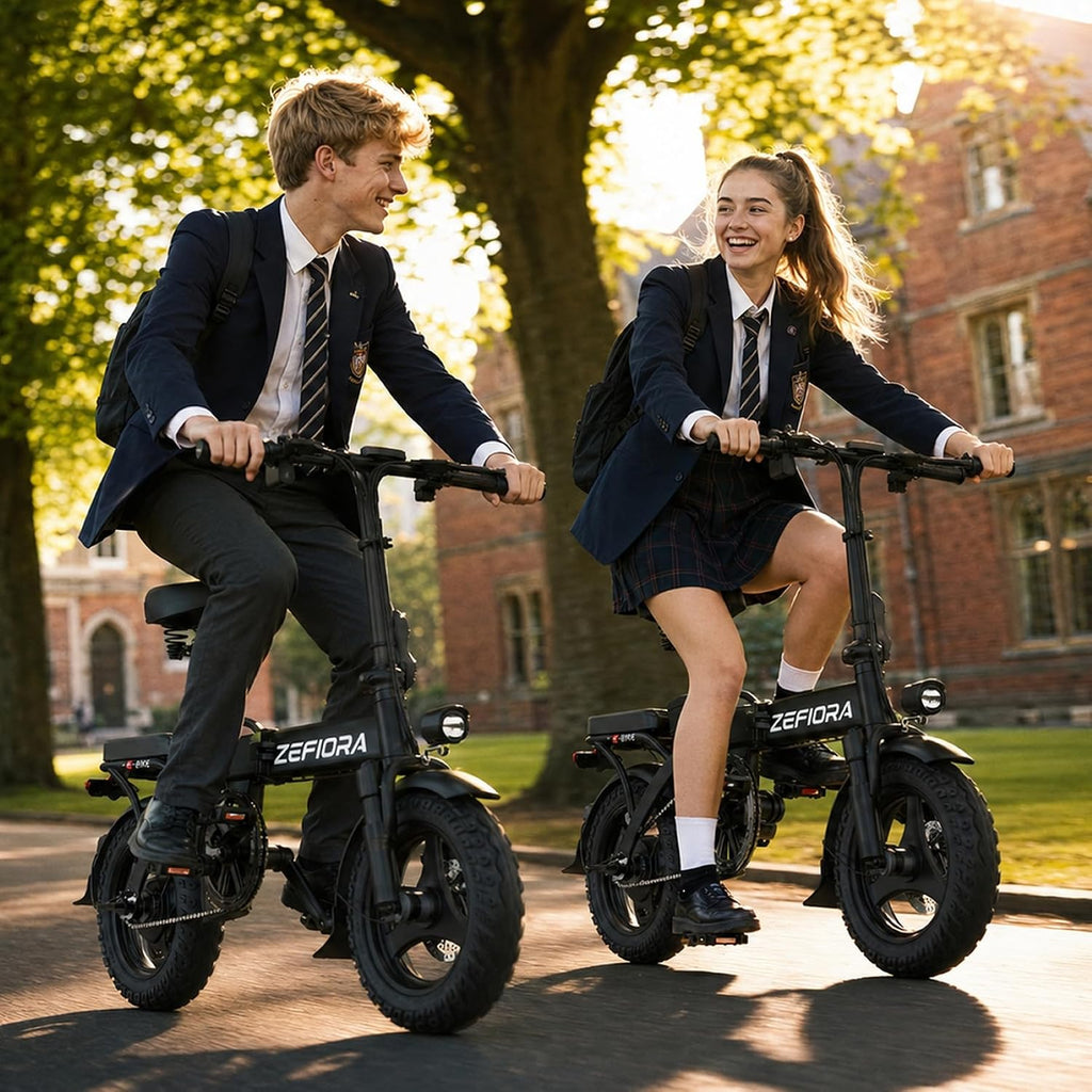Folding Electric Bike for Adults, 14 Inch Mini Ebike for Commuting