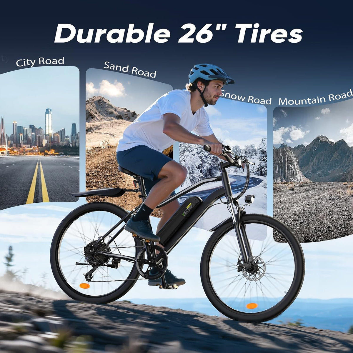 Electric Bike 26 Up to 80 Miles Range