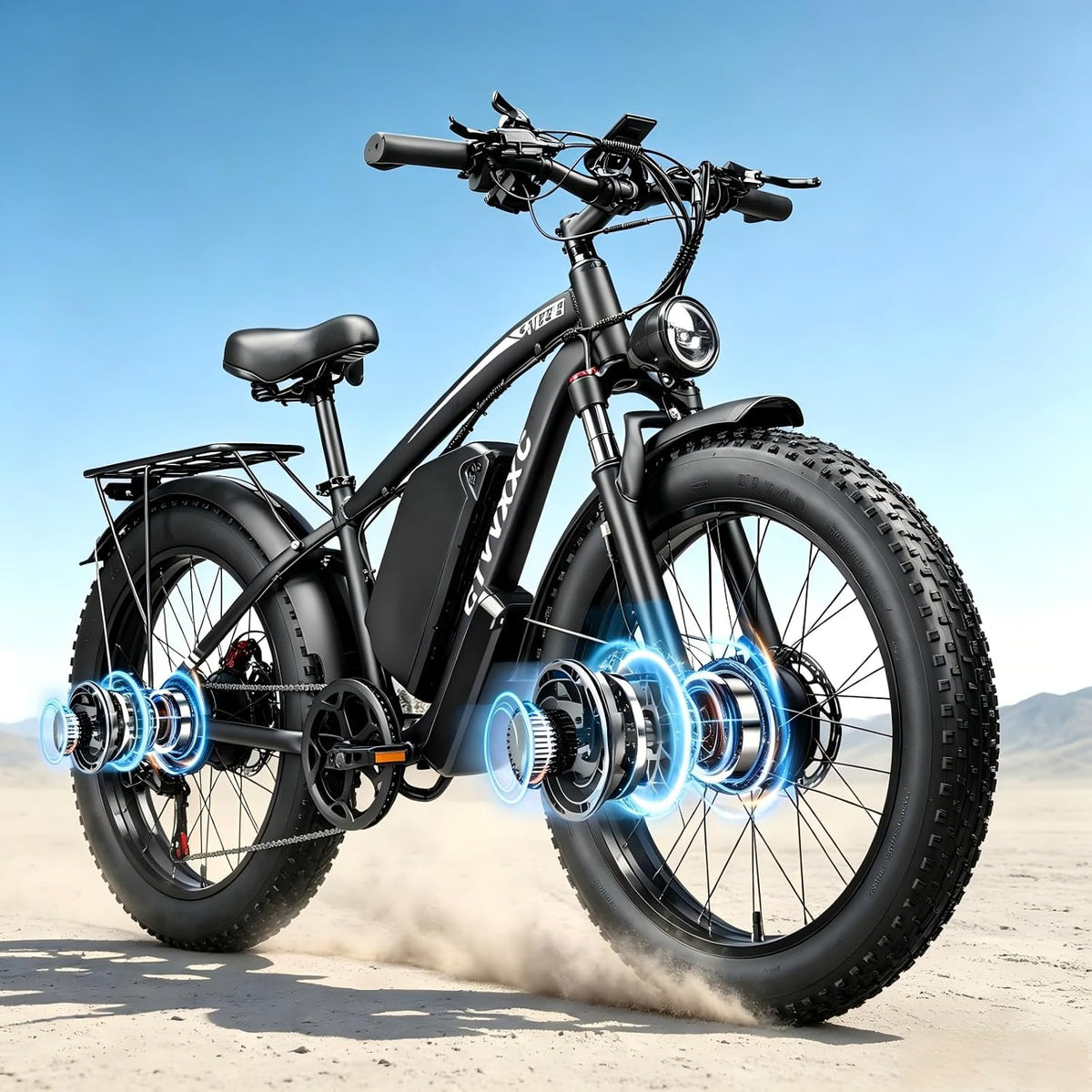 9000W Dual Motor Ebike for Adults Men,Max 48MPH Fast Electric Bike