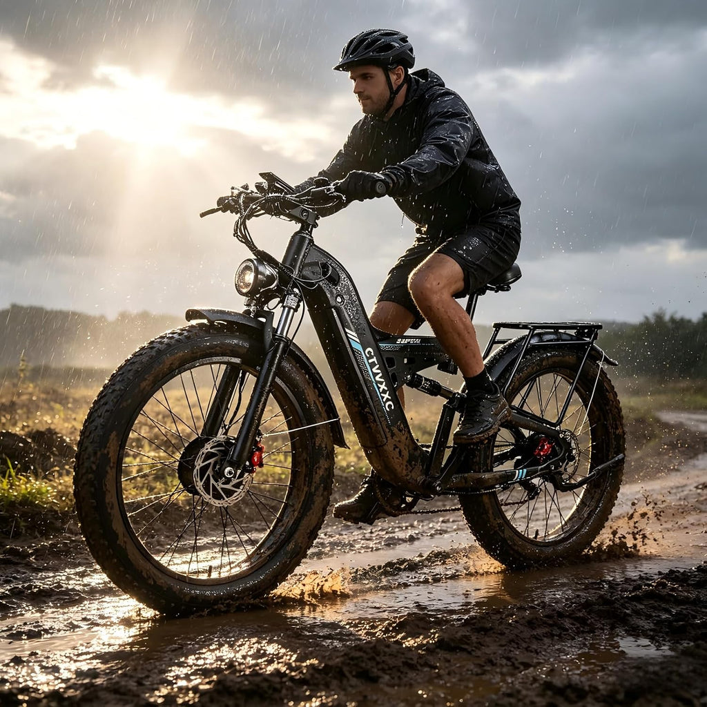 8000W Peak 52V Dual Motor Ebike for Adults,50 MPH Max Electric Dirt Bike