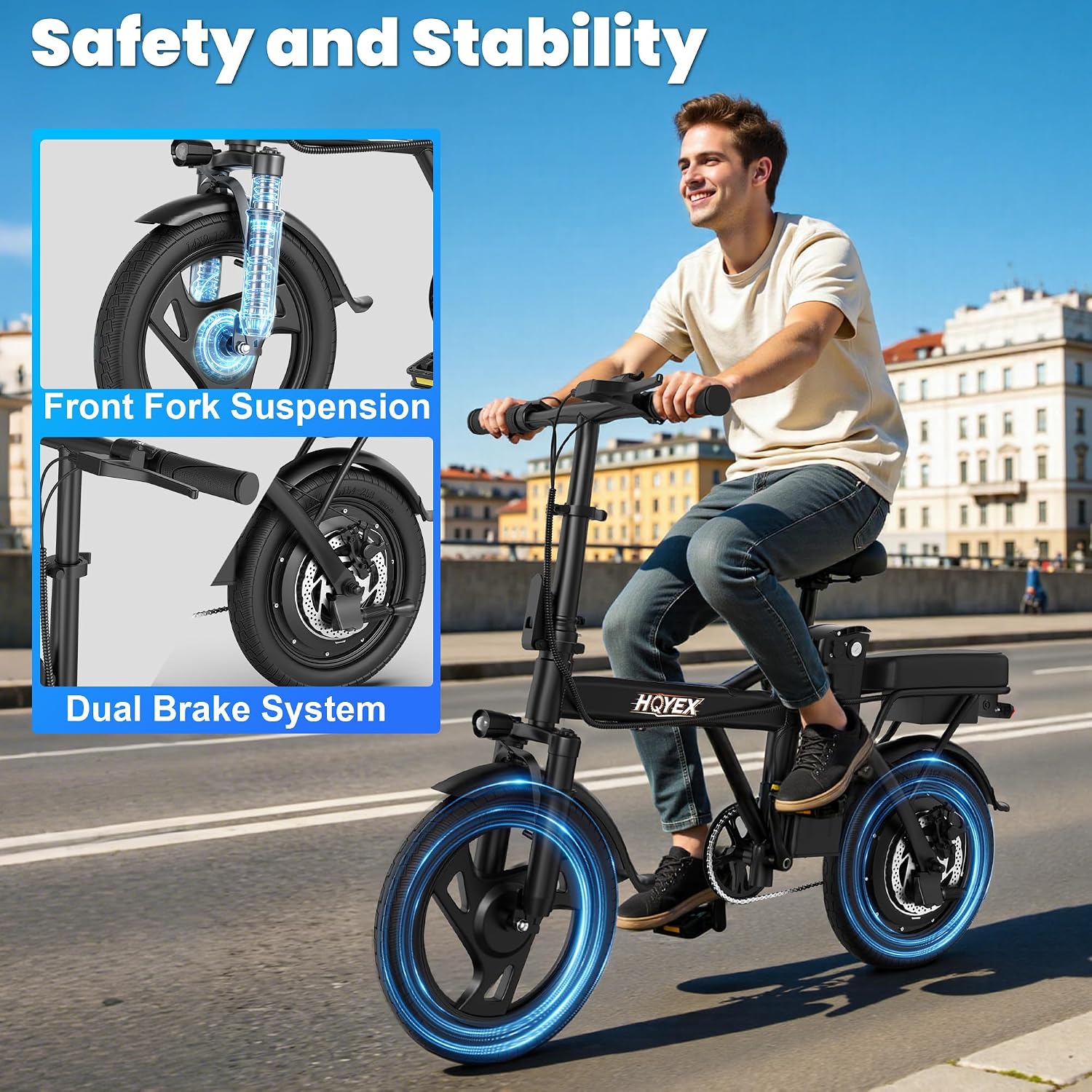 Electric Bike for Adults 14"/20"/26" Ebike 48V 500W/ 1500W