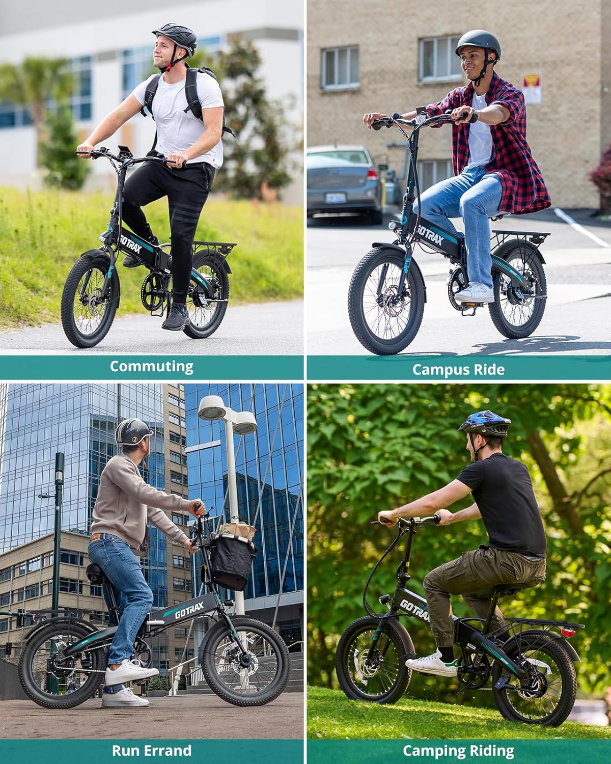 Gotrax R1 20" Folding Electric Bike for Adults, Max 40 Miles & 20Mph Speed