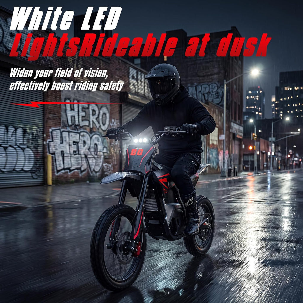 T500-V58 52+MPH Electric Dirt Bike Teens Adults
