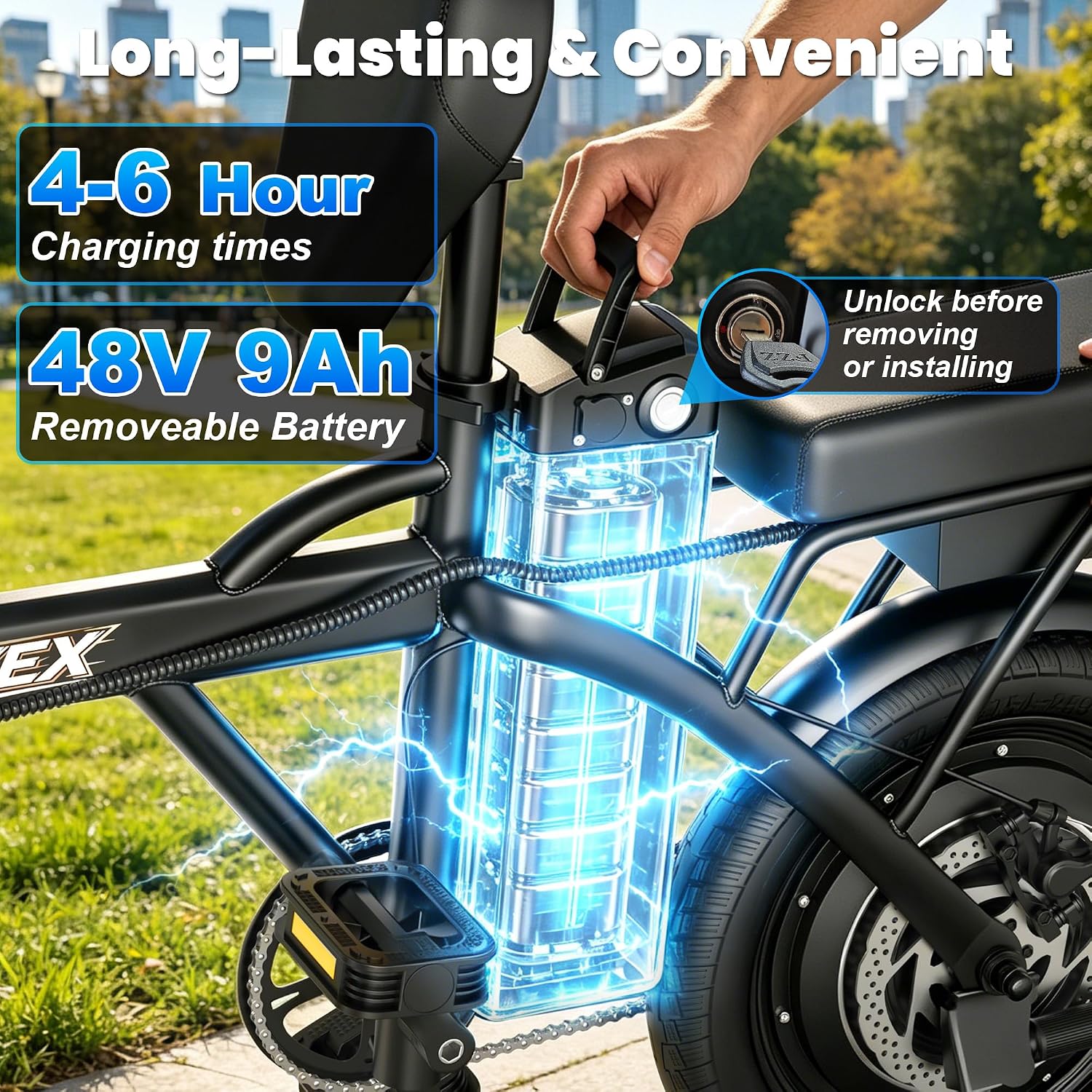 Electric Bike for Adults 14"/20"/26" Ebike 48V 500W/ 1500W
