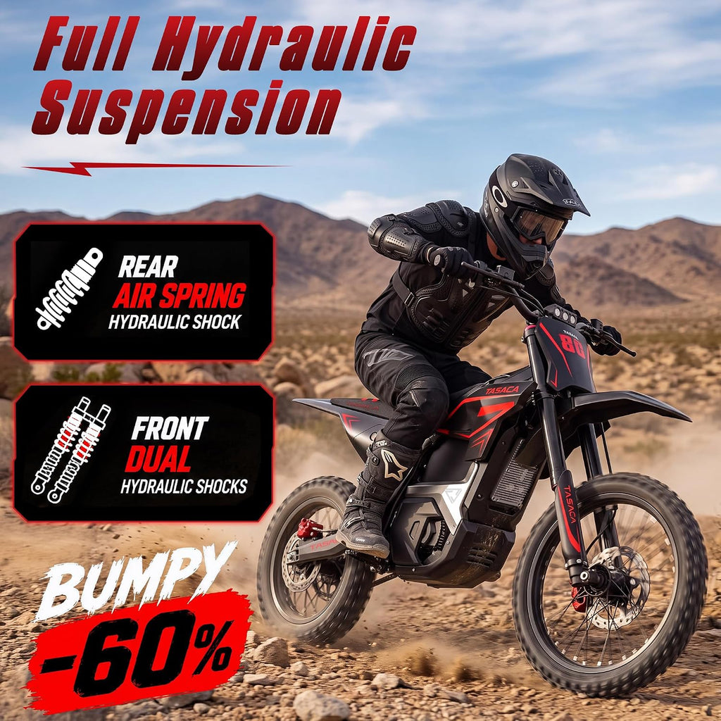 T500-V58 52+MPH Electric Dirt Bike Teens Adults