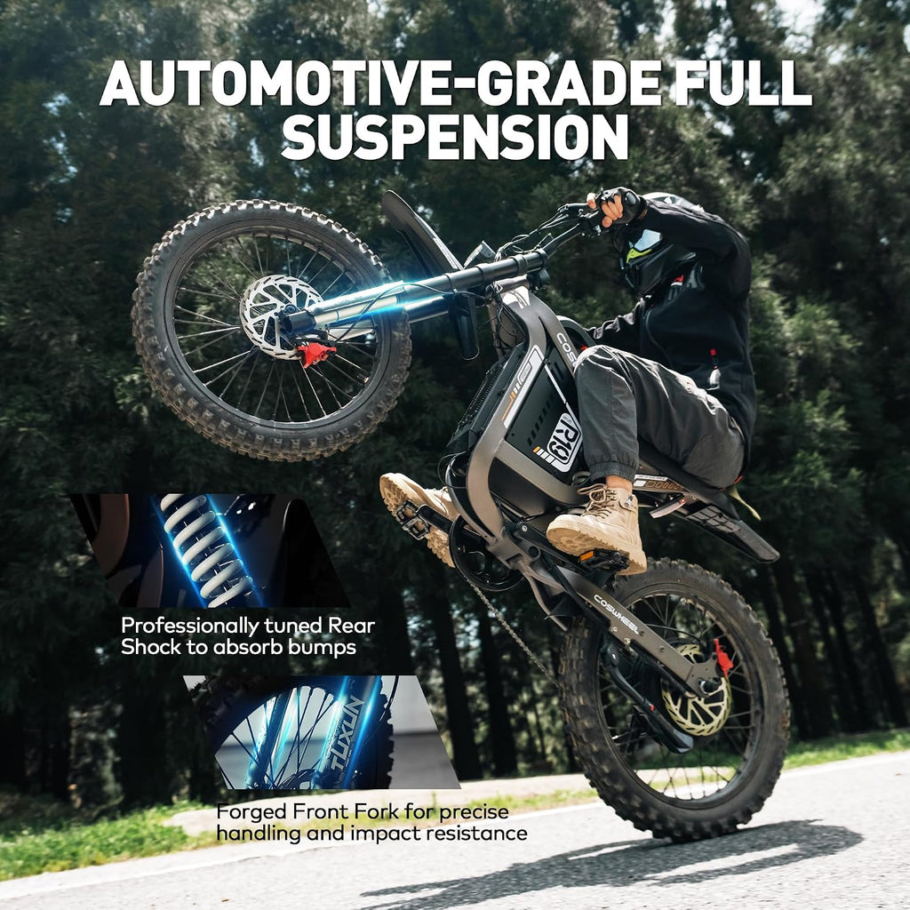R19 Electric Dirt Bike, 9000W Peak Motor Electric Motorcycle