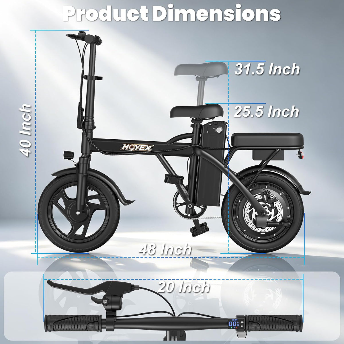 Electric Bike for Adults 14"/20"/26" Ebike 48V 500W/ 1500W