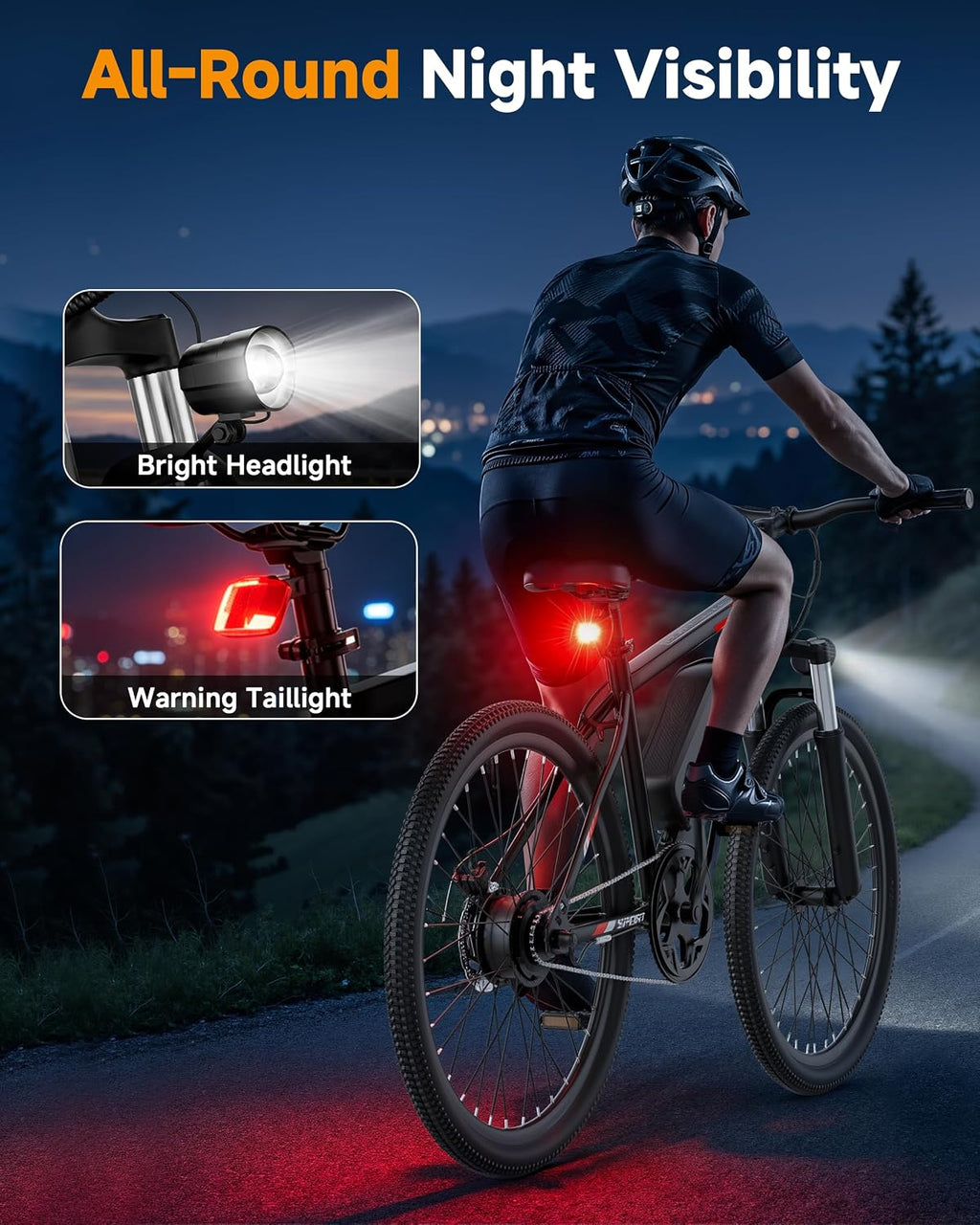 NAVIC Electric Bike for Adults, 1000W Brushless Motor 26 Inch Ebike, 48V Removable Battery Power for 30 Miles Range, 20 MPH Top Speed, 3 Riding Modes Front Suspension Commuter E Bicycle
