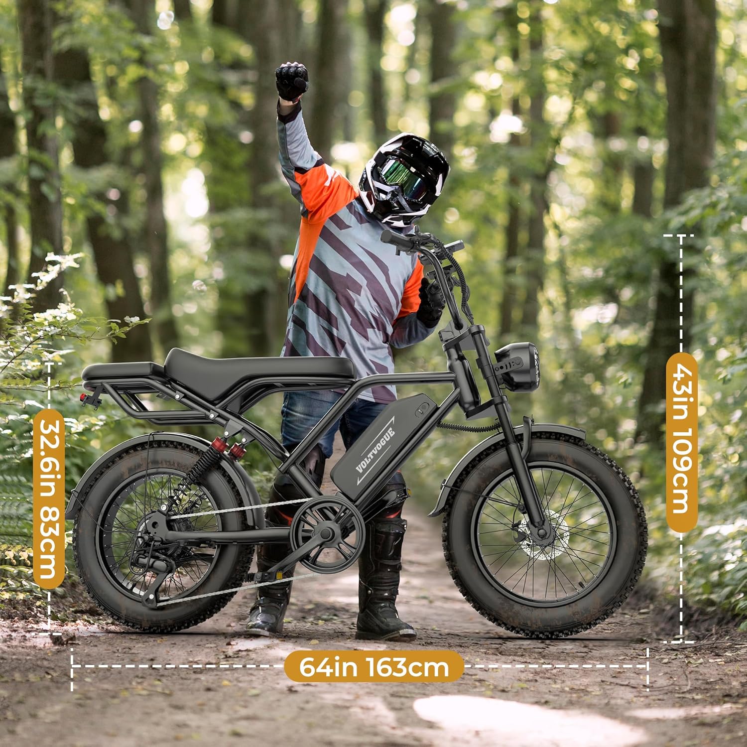 Electric E-Bike | Full Suspension | 1500W Peak Motor | 31/25 mph Top Speed | 25–70 Range | 48V 960/748 Wh Removable Battery | LED Headlights | 20/16-Inch All-Terrain Fat Tires |