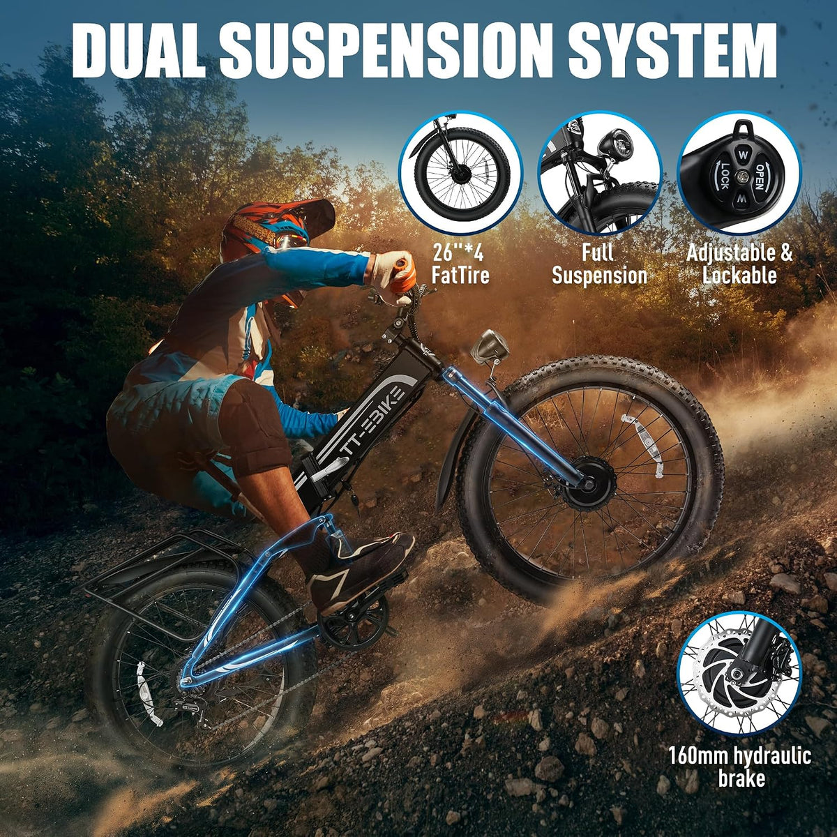 9000W Dual Motor Electric Bike for Adults